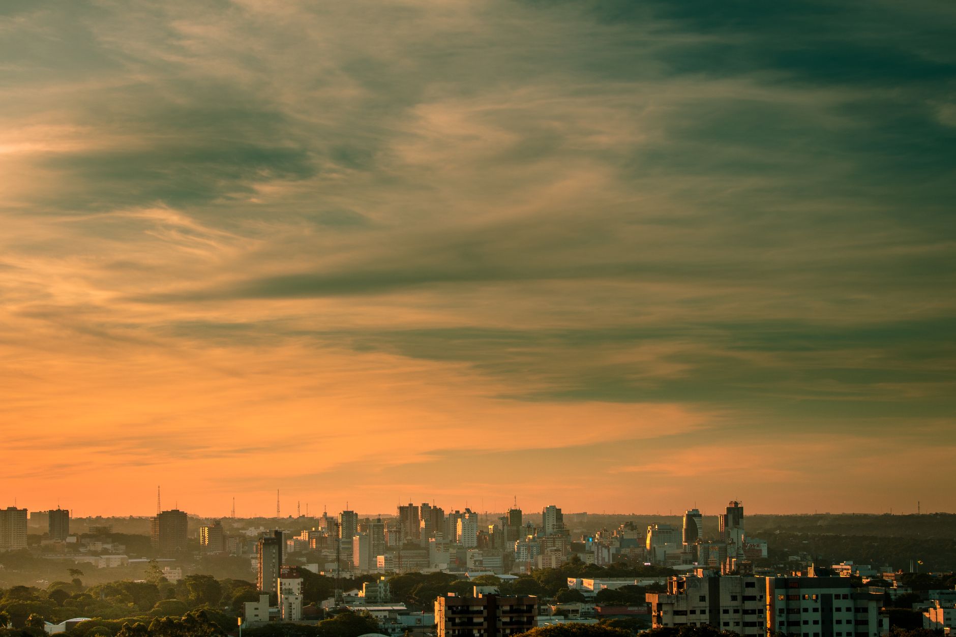 Vista de Ciudad del Este, Paraguai