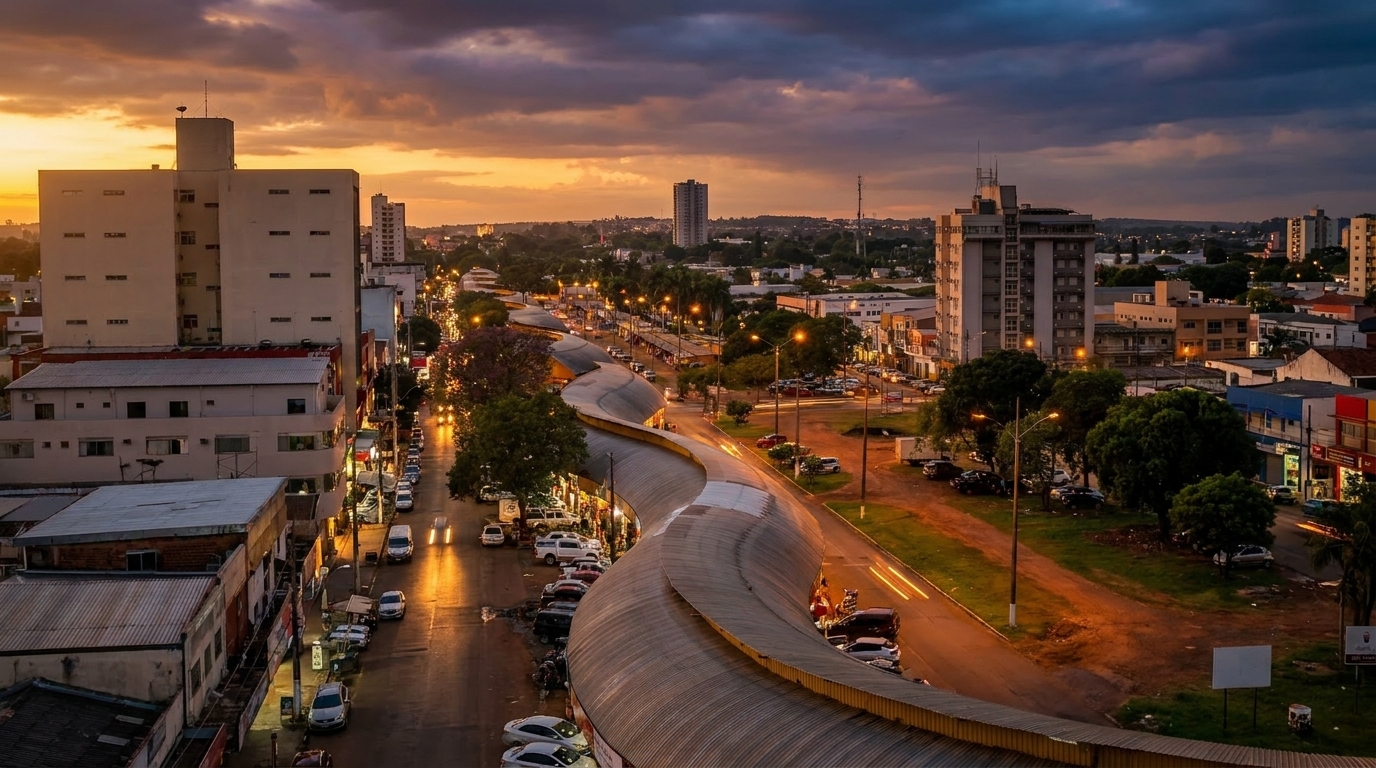 Vista de Pedro Juan Caballero, Paraguai